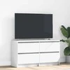 TV staliukas Televizoriaus spintelė, balta, 100x35x54 cm, apdirbta mediena