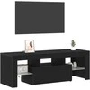 TV staliukas Televizoriaus spintelė Juodas ąžuolas 120 x 35 x 40 cm