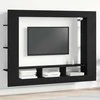 TV staliukas Televizoriaus spintelė juoda ąžuolo 152 x 22 x 113 cm
