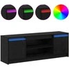 TV staliukas TV vienetai Juoda 139,5 x 34 x 50 cm Apdirbta mediena