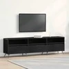 TV staliukas Televizoriaus spintelė juoda ąžuolo 150 x 30 x 44,5 cm