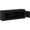TV staliukas TV vienetai Juoda 139,5 x 34 x 50 cm Apdirbta mediena