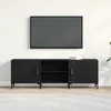 TV staliukas TV spintelių komplektas Juodas ąžuolas 150 x 30 x 50 cm