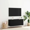 TV staliukas TV spintelių komplektas Juodas ąžuolas 100 x 30 x 41 cm