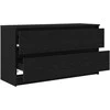 TV staliukas Televizoriaus spintelė, juodos spalvos, 100x35x54 cm, mediena