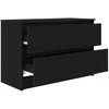 TV staliukas Televizoriaus spintelė, juodos spalvos, 80x35x54 cm, mediena
