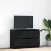 TV staliukas Televizoriaus spintelė, juodos spalvos, 80x35x54 cm, mediena