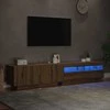 TV staliukas televizoriaus spintelė su LED lemputėmis Artisan ąžuolas