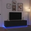 TV staliukas Televizoriaus spintelė su LED apšvietimu, 193,5x41x50 cm