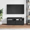 TV staliukas televizoriaus spintelė VISNES Juoda 100x40x38 cm