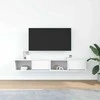 TV staliukas Televizoriaus spintelės, 2vnt., baltos, 80x31x25,5 cm, mediena