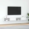 TV staliukas Televizoriaus spintelės, 2vnt., baltos, 100x31x25,5 cm, mediena