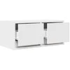 TV staliukas Televizoriaus spintelės, 2vnt., baltos, 60x31x25,5 cm, mediena