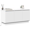 TV staliukas Televizoriaus spintelė Balta 100 x 38 x 49 cm Apdirbta mediena
