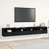 TV staliukas TV sieninė spintelė 2 pcs juoda ąžuolo 100 x 30 x 30 cm