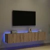 TV staliukas TV sieninė spintelė 2 pcs Amatininkų ąžuolas 80 x 35 x 31 cm