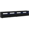 TV staliukas Televizoriaus spintelė 2 pcs Juodas ąžuolas 240 x 35 x 40 cm