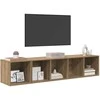 TV staliukas TV spintelės komplektas 2 pcs Amatininkų ąžuolas