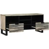 TV staliukas TV vienetai su stalčių Balta 100 x 33 x 46 cm Apdirbta mediena