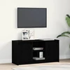 TV staliukas TV vienetai 100 x 34 x 50 cm Juoda Apdirbta mediena