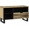 TV vienetai 80 x 33 x 46 cm Ruda Apdirbta mediena
