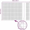 Suvirintas vielos tvora su stulpeliais 10 x 0,4 m Pilka