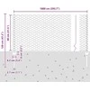 Hexagonal Fence with Post 10 x 0,8 m Galvanizuotas plienas