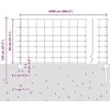 Lauko laukinė tvora su stulpais 25 x 0,8 m Sidabrinė Tinklelis