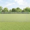 Suvirintas vielos tvora su stulpeliais 50 x 1 m Sidabrinė