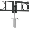 Tvora vartai ASSEN 401 x 250 cm Plienas Pilka Užrakintas