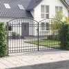Tvora vartai ASSEN 401 x 250 cm Plienas Pilka Užrakintas