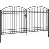 Tvora vartai ASSEN 401 x 250 cm Plienas Pilka Užrakintas