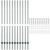 Tvorelės stulpas 11 pcs Žalia 150 cm Plienas