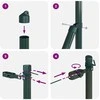 Tvorelės stulpas 13 pcs Žalia Plienas