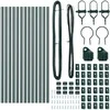 Tvorelės stulpas 13 pcs Žalia Plienas