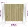 Tvorelės stulpas 2 pcs Sidabro 20 x 20 x 190 cm metalas