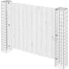 Tvorelės stulpas 2 pcs Sidabro 20 x 20 x 190 cm metalas