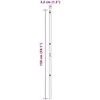 Tvorelės stulpas 26 pcs Pilka 3,2 x 3,2 x 150 cm
