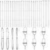 Tvorelės stulpas 26 pcs Pilka 3,2 x 3,2 x 210 cm