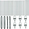 Tvorelės stulpas 26 pcs Žalia 3,2 x 3,2 x 150 cm