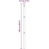 Tvorelės stulpas 26 pcs Žalia 3,2 x 3,2 x 100 cm