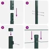 Tvorelės stulpas 26 pcs Žalia 3,2 x 3,2 x 150 cm