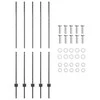 Tvorelės stulpas 5 pcs Pilka 150 cm Plienas