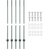 Tvorelės stulpas 5 pcs Žalia 120 cm Plienas