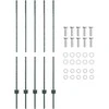 Tvorelės stulpas 5 pcs Žalia 140 cm Plienas