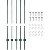 Tvorelės stulpas 5 pcs Žalia 140 cm Plienas
