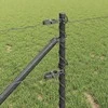 Hexagonal Fence with Post 100 x 0,6 m PVC dengtas plienas Pilka