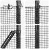Suvirintas vielinis tvoras su smailiais galais Plienas ir PVC