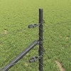 Hexagonal Fence with Post 100 x 0,8 m PVC dengtas plienas Pilka
