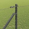 Hexagonal Fence with Post 100 x 1,4 m PVC dengtas plienas Pilka